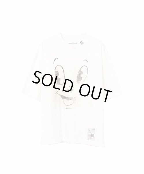 画像1: Maison MIHARA YASUHIRO Happy Face Printed Distressed T-shirt (1)