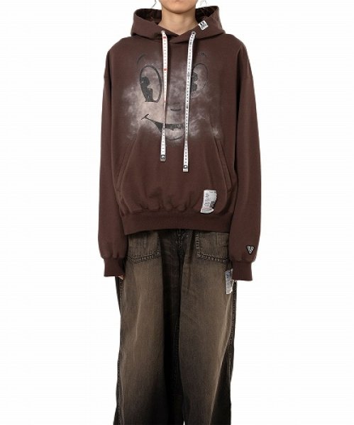 画像3: Maison MIHARA YASUHIRO Happy Face Printed Hoodie Black (3)