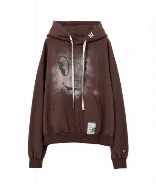 画像1: Maison MIHARA YASUHIRO Happy Face Printed Hoodie Black (1)