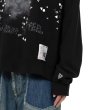 画像8: Maison MIHARA YASUHIRO Cat Printed Embellished Distressed Sweatshirt Black (8)