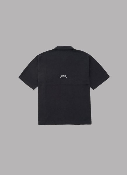 画像2: ALWAYS OUT OF STOCK　LINEN COMBINATION OPEN COLLAR SHIRT (2)