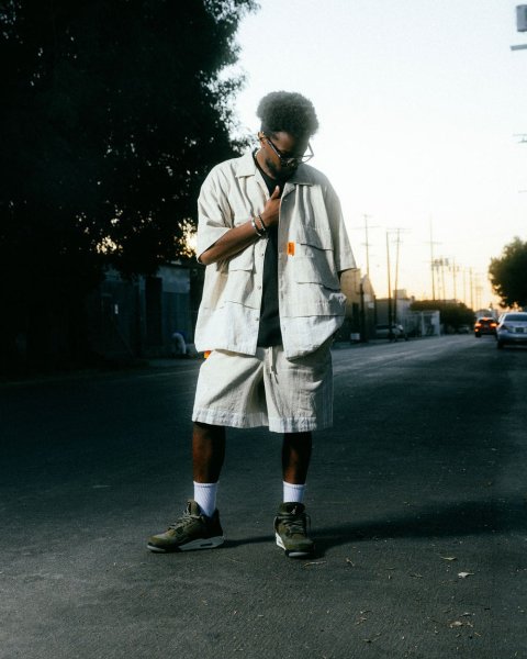 画像6: ALWAYS OUT OF STOCK　LINEN COMBINATION OPEN COLLAR SHIRT (6)