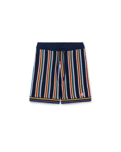 画像1: CASABLANCA　Crochet Stripe Shorts (1)