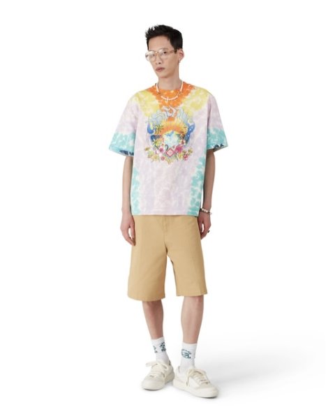 画像2: CASABLANCA　Surf Trip Tie Dye Short-Sleeve T-Shirt (2)