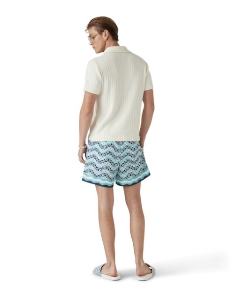 画像5: CASABLANCA　Monogram Wave Swim Shorts (5)