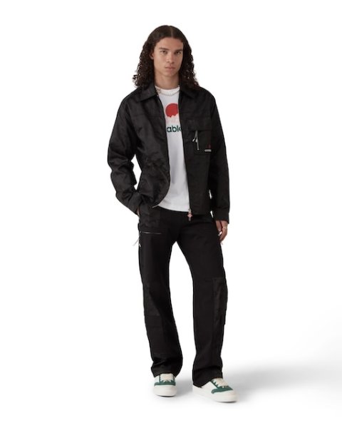 画像2: CASABLANCA　Nylon Mountain Short-Sleeve Camo Zip Shirt (2)