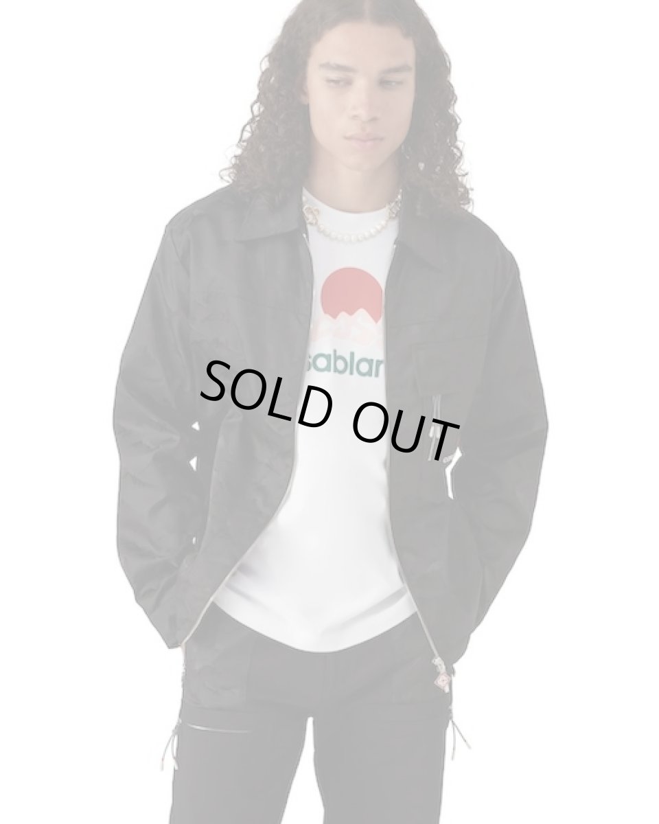 画像4: CASABLANCA　Nylon Mountain Short-Sleeve Camo Zip Shirt (4)