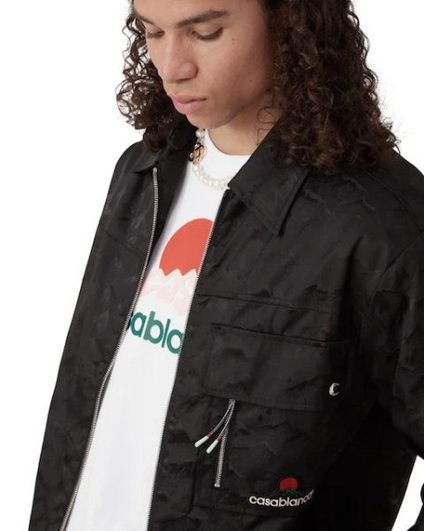 画像5: CASABLANCA　Nylon Mountain Short-Sleeve Camo Zip Shirt (5)