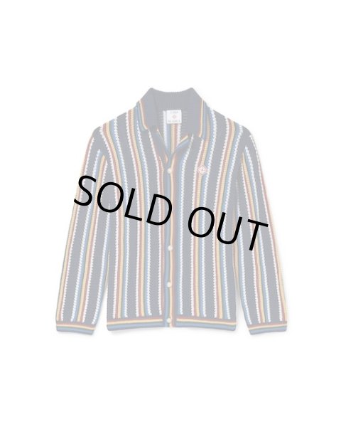 画像1: CASABLANCA　Crochet Long-Sleeve Stripe Shirt (1)