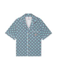 画像1: CASABLANCA　Monogram Short-Sleeve Towelling Shirt (1)