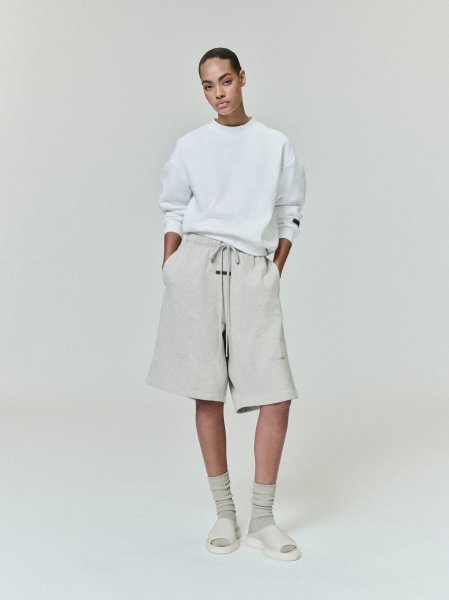 画像4: ESSENTIALS FEAR OF GOD　Relaxed Fleece Sweatshort With Piping (4)