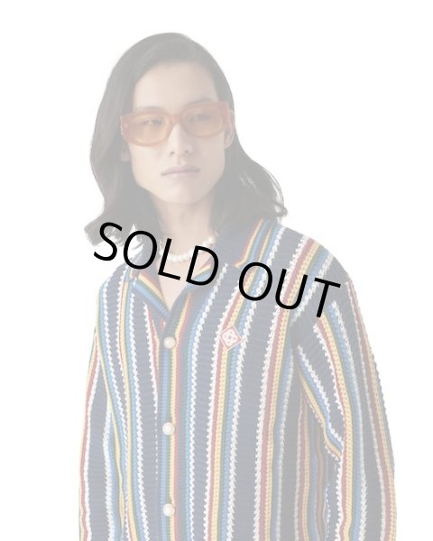 画像5: CASABLANCA　Crochet Long-Sleeve Stripe Shirt (5)