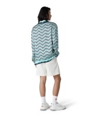 画像3: CASABLANCA　Monogram Wave Long-Sleeve Silk Shirt (3)