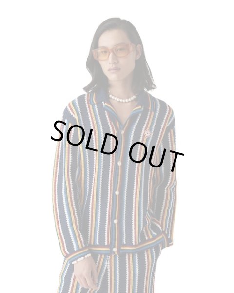 画像4: CASABLANCA　Crochet Long-Sleeve Stripe Shirt (4)
