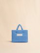 画像1: MARNI マルニ ブルー  Puff スモールトートバッグ (1)