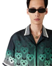 画像4: CASABLANCA Gradient Monogram Short-Sleeve Silk Shirt (4)