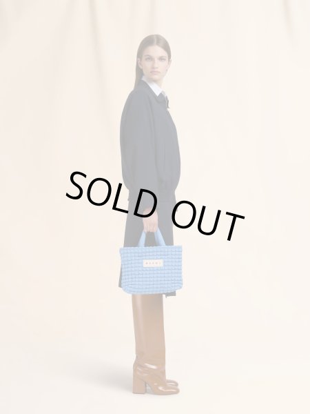 画像6: MARNI マルニ ブルー  Puff スモールトートバッグ (6)