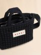 画像3: MARNI マルニ  ブラック Puff スモールトートバッグ (3)