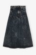 画像1: GANNI ガニー Black Washed Denim Skirt (1)
