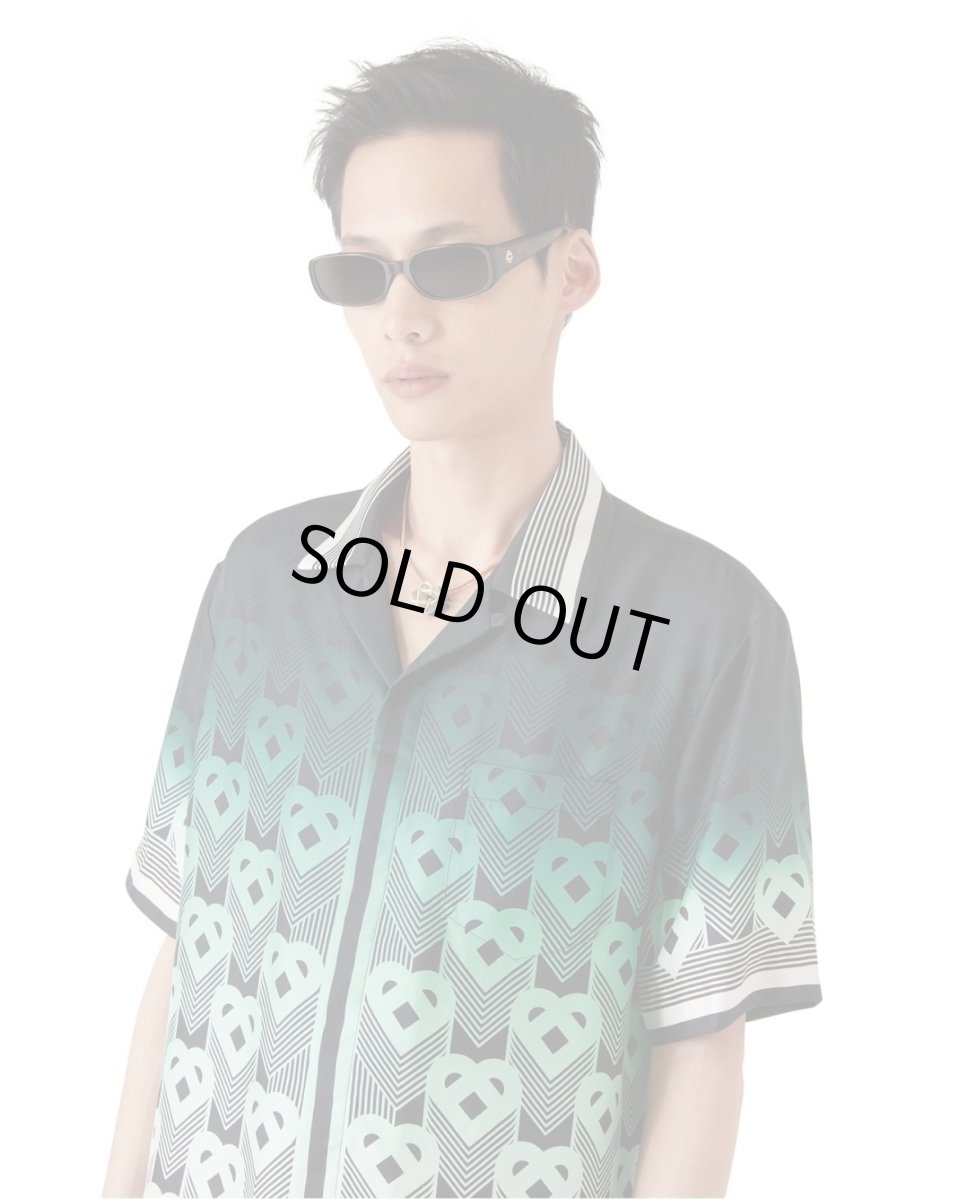 画像3: CASABLANCA Gradient Monogram Short-Sleeve Silk Shirt (3)
