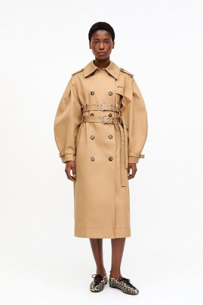 画像4: GANNI ガニー  ヒョウ柄デニムレースアップバレリーナ (4)