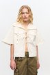画像4: GANNI ガニー Ivory Stretch Cotton Blouse (4)