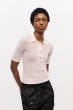 画像3: GANNI ガニー Black Sheer Cotton Printed Polo Shirt (3)