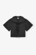 画像3: GANNI ガニー Black Stretch Cotton Blouse (3)