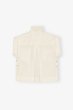 画像2: GANNI ガニー Ivory Stretch Cotton Blouse (2)