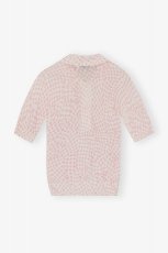 画像2: GANNI ガニー Sheer Cotton Printed Polo Shirt (2)