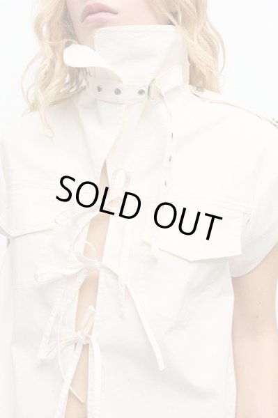 画像7: GANNI ガニー Ivory Stretch Cotton Blouse (7)