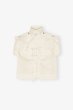 画像1: GANNI ガニー Ivory Stretch Cotton Blouse (1)