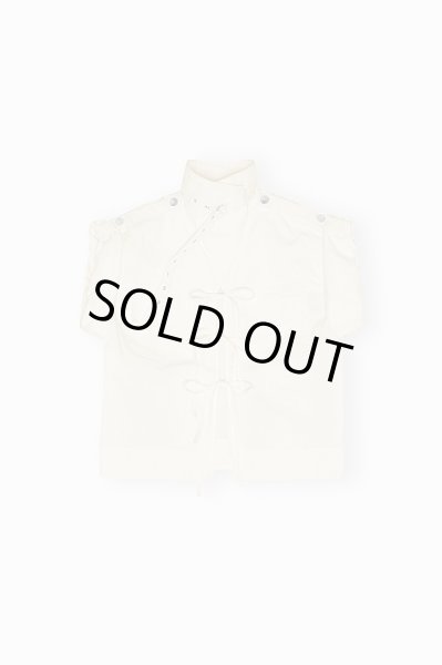 画像1: GANNI ガニー Ivory Stretch Cotton Blouse (1)