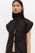 画像6: GANNI ガニー Black Stretch Cotton Blouse (6)