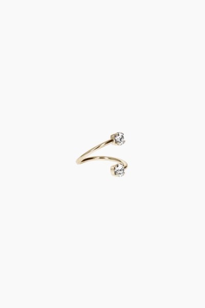 画像1: JUSTINE CLENQUET ジュスティーヌクランケ　JUNO GOLD MID-RING (1)