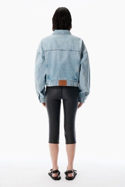 画像3: alexanderwang インディゴデニム クリップ トラッカージャケット (3)