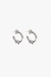 画像1: JUSTINE CLENQUET ジュスティーヌクランケ　CARRIE SILVER EARRINGS (1)