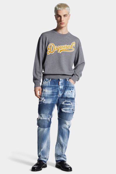 画像3: DSQUARED2 Medium Ripped Wash London Bro Jeans (3)