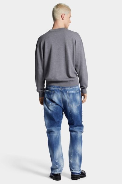 画像4: DSQUARED2 Medium Ripped Wash London Bro Jeans (4)