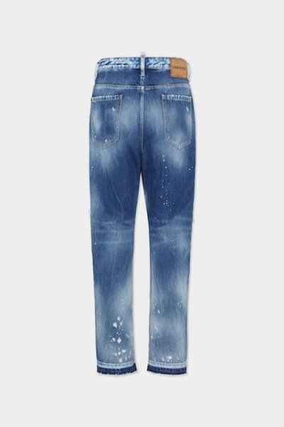 画像2: DSQUARED2 Medium Ripped Wash London Bro Jeans (2)