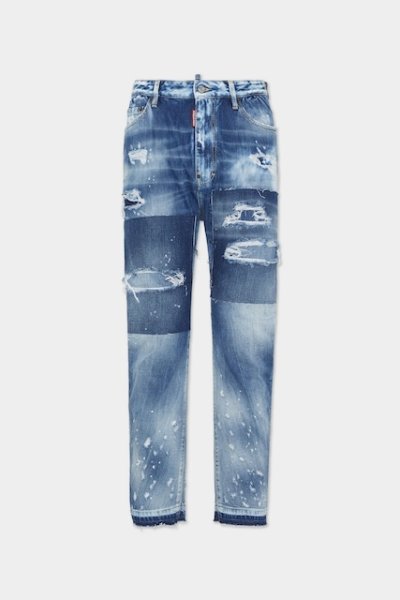 画像1: DSQUARED2　Medium Ripped Wash London Bro Jeans (1)