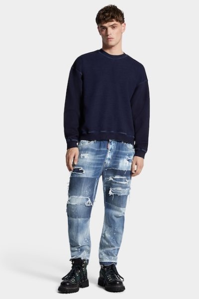 画像3: DSQUARED2 Medium Ripped Wash Big Brother Jeans (3)