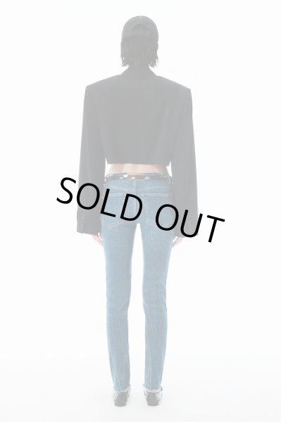 画像3: alexanderwang　ブラック ウールブレンド ローエッジ ブレザー (3)