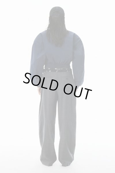 画像3: alexanderwang グレー ウールブレンド ミッドライズパンツ (3)