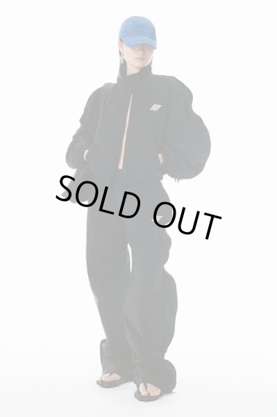 画像1: alexanderwang ブラック オーバーサイズ トラックジャケット (1)