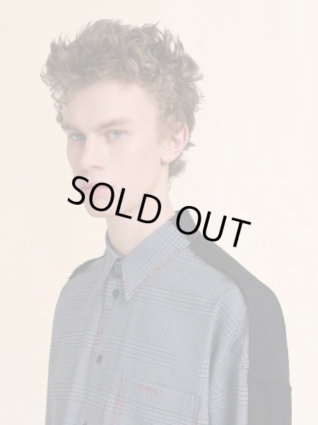 画像4: MARNI  ブルー トロピカルウール製シャツ (4)