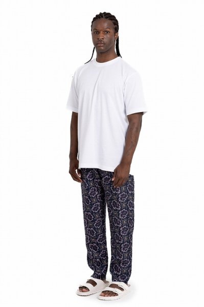 画像3: BANANATIME  EASY PANT PAISLEY FISH NAVY PINK (3)