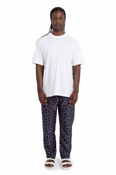 画像2: BANANATIME  EASY PANT PAISLEY FISH NAVY PINK (2)