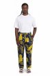 画像1: BANANATIME  TAPERED 2 PANT AUTUMN LEAVES NAVY YELLOW (1)