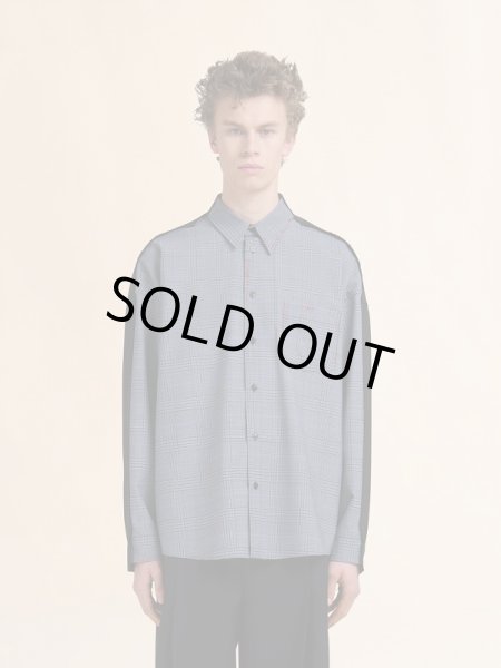 画像2: MARNI  ブルー トロピカルウール製シャツ (2)